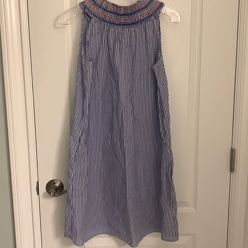 baby doll dress with mock turtleneck.